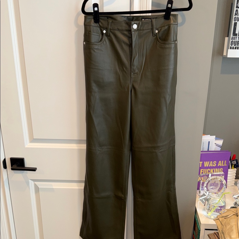 Blank NYC Olive Faux Leather Pants